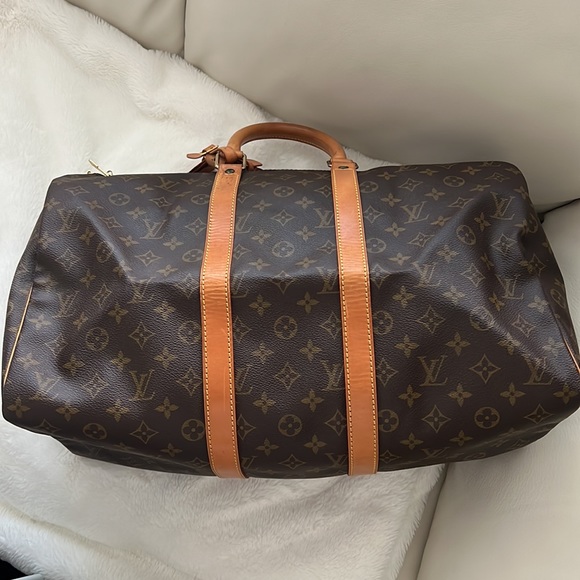 EUC Louis Vuitton Monogram Keepall 45 Boston Travel Hand Bag - Picture 7 of 14